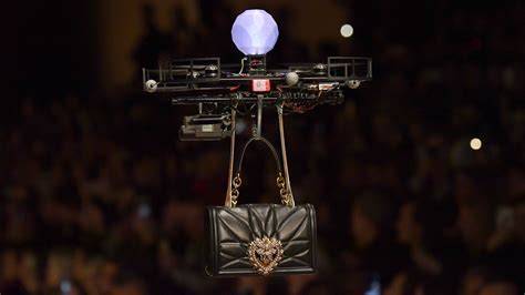 dolce gabbana runway drones|PSA: Drones Flew Handbags Down the Runway at the Dolce.